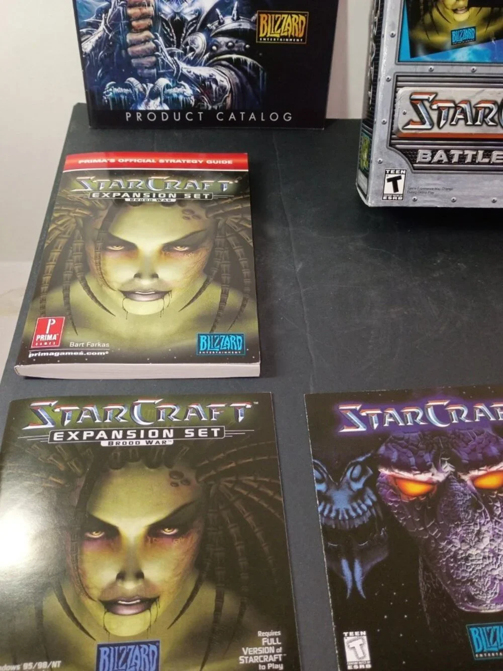 StarCraft Battle Chest PC Game + Brood War Expansion Set Used With Manual+Guides
